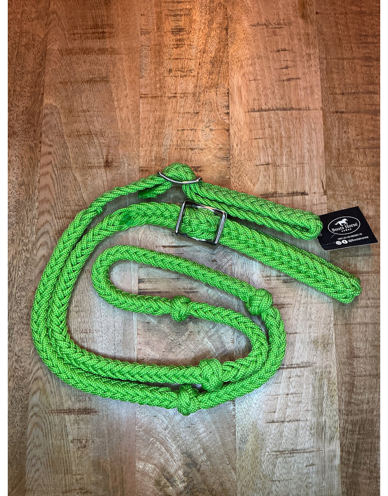 Bootshorse Barrel Reins Nylon Lime Green