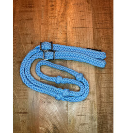Bootshorse Barrel Reins Nylon Baby Blue