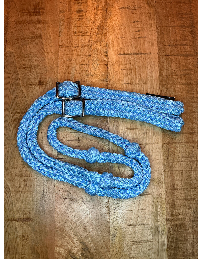 Bootshorse Barrel Reins Nylon Baby Blue