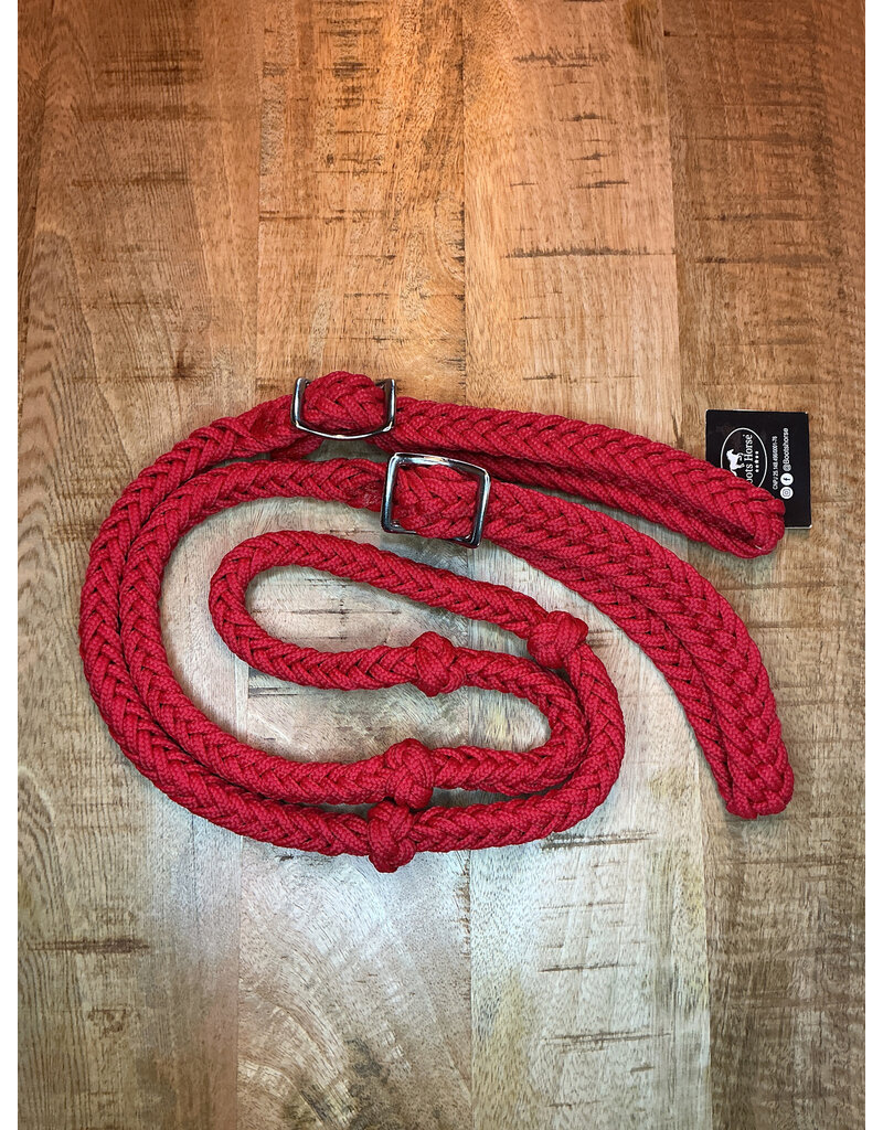 Bootshorse Barrel Reins Nylon Red