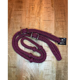 Bootshorse Barrel Reins Nylon Wine Red