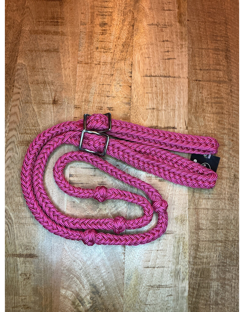 Bootshorse Barrel Reins Nylon Fushia
