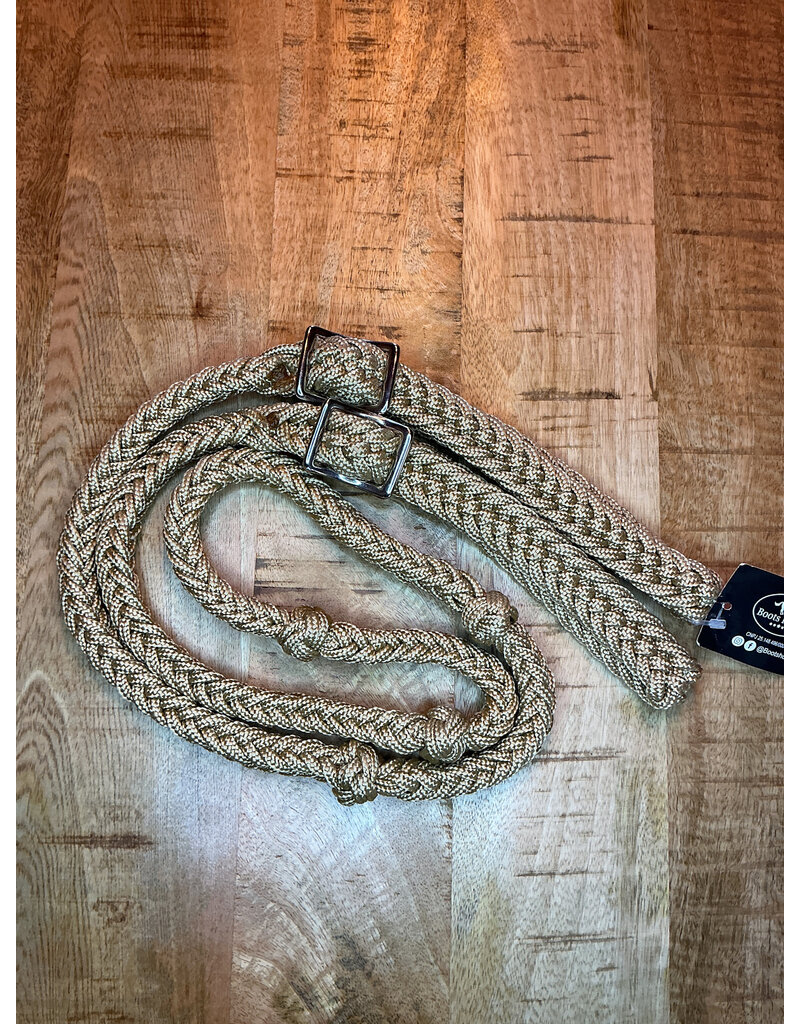 Bootshorse Barrel Reins Nylon Beige
