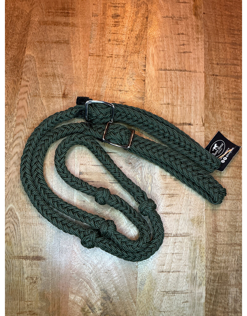 Bootshorse Barrel Reins Nylon Army Green