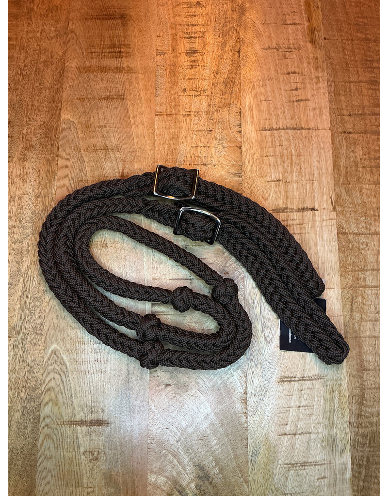 Bootshorse Barrel Reins Nylon Brown