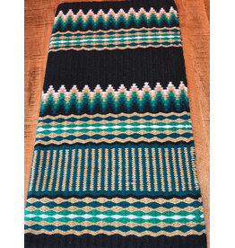 Bootshorse Show Blanket Print Teal/Green/White/Black 34-36inch