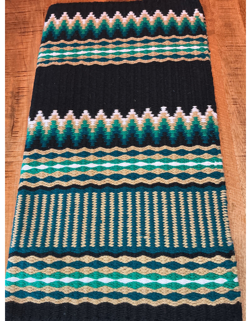Bootshorse Show Blanket Print Teal/Green/White/Black 34-36inch