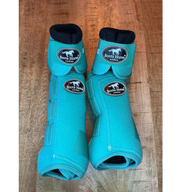 Bootshorse Beenbeschermer Set Voor+Achter+Belboots Teal Size M