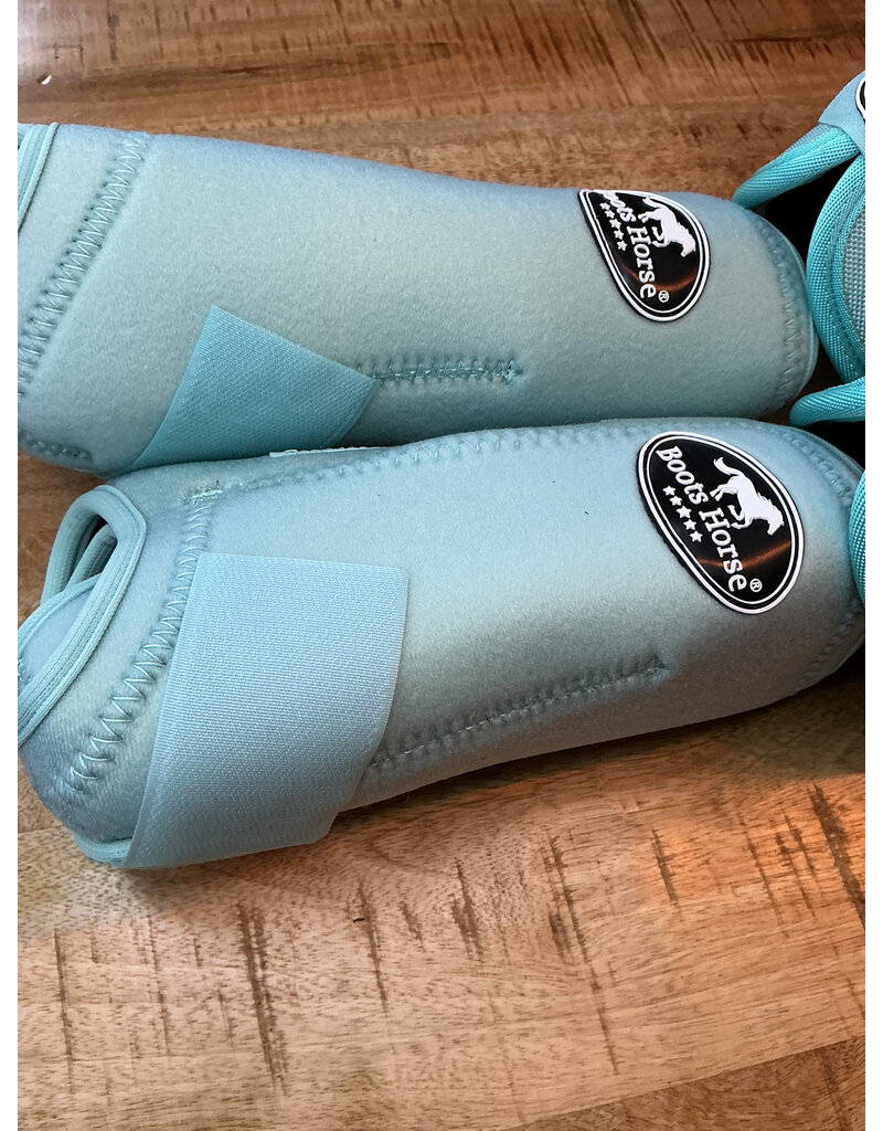 Bootshorse Beenbeschermer Set Voor+Achter+Belboots Munt Size M