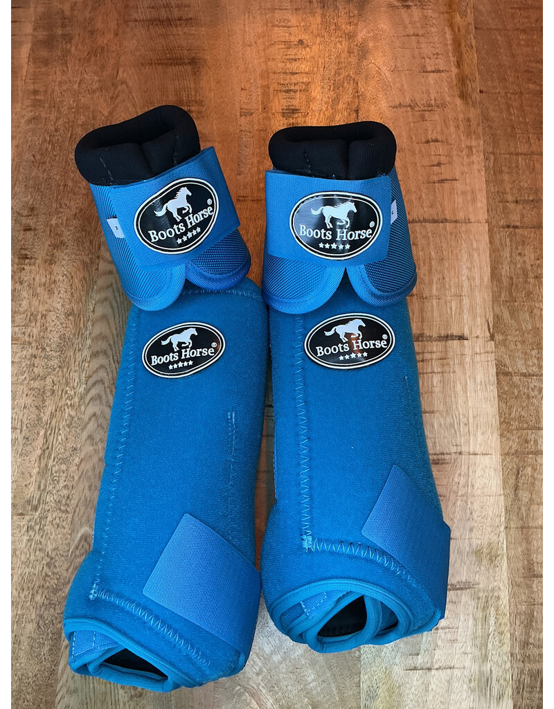 Bootshorse Beenbeschermer Set Voor+Achter+Belboots Turquoise Size M