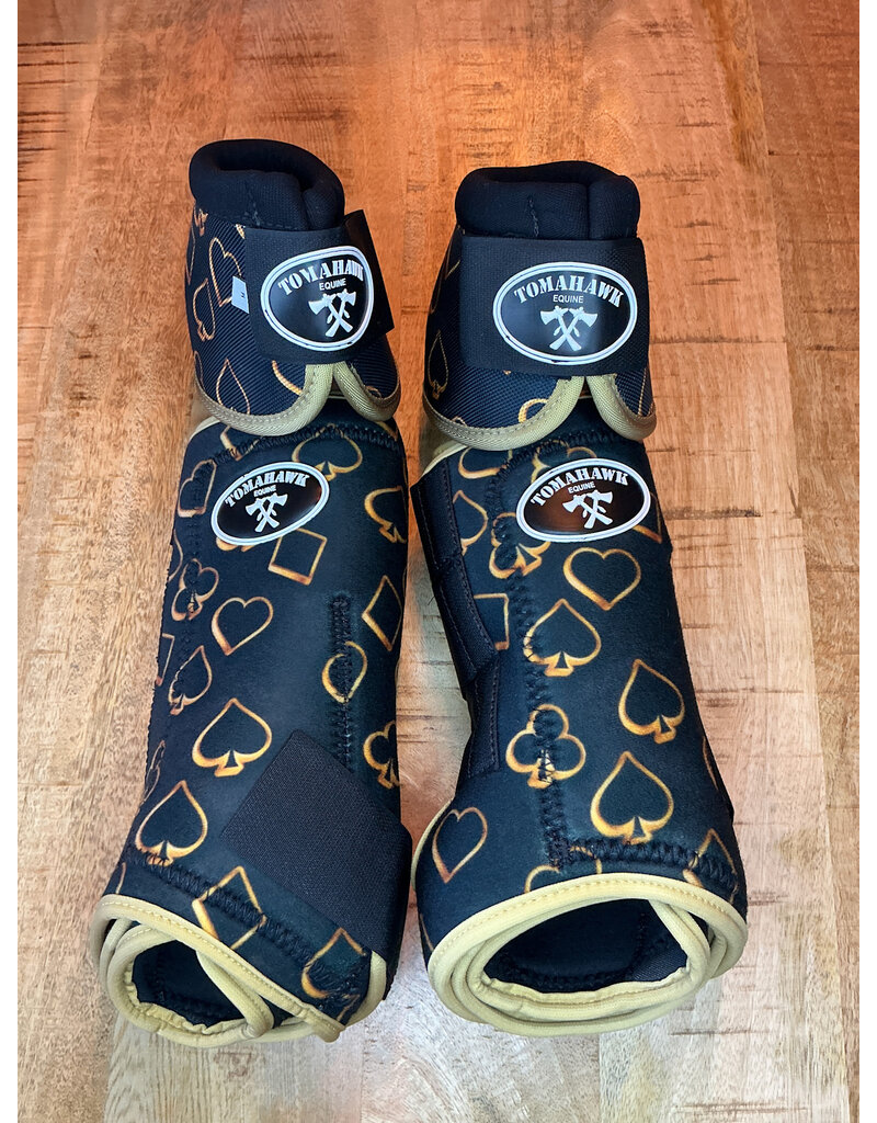 Tomahawk Beenbeschermer Set Voor+Achter+Belboots Print Casino Size M