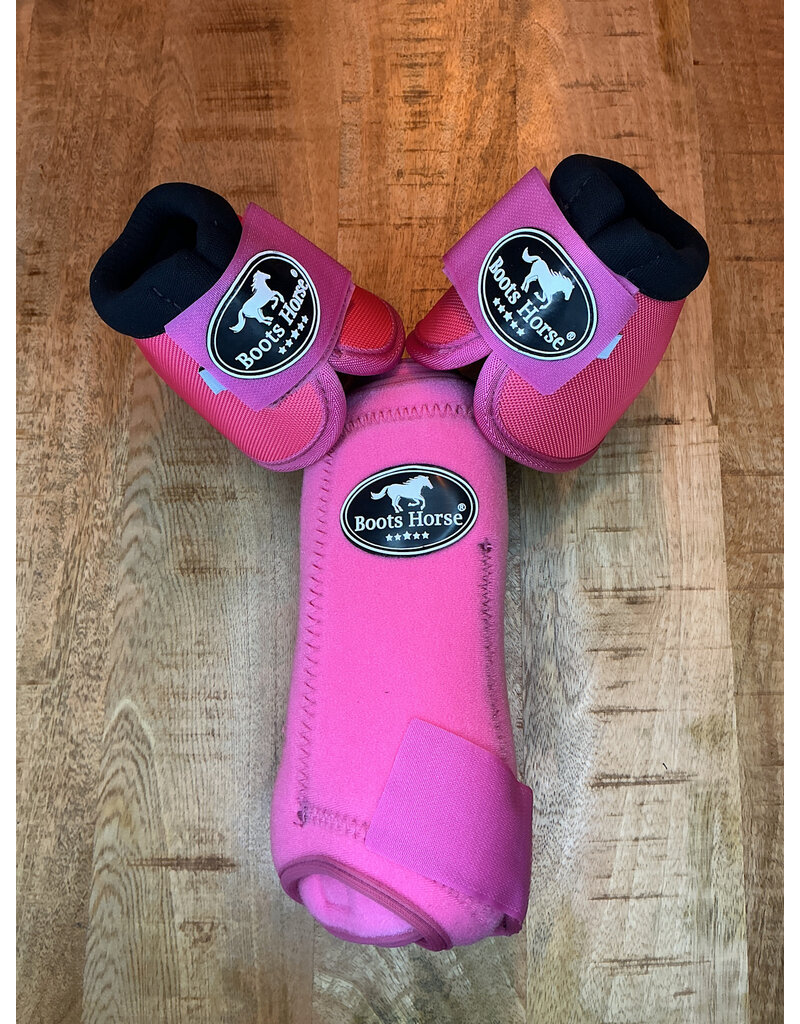 Bootshorse Beenbeschermer Set Front+Belboots Pink Size M