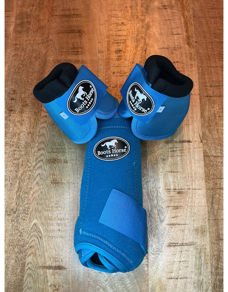 Bootshorse Beenbeschermer Set Front+Belboots Turquoise Size M