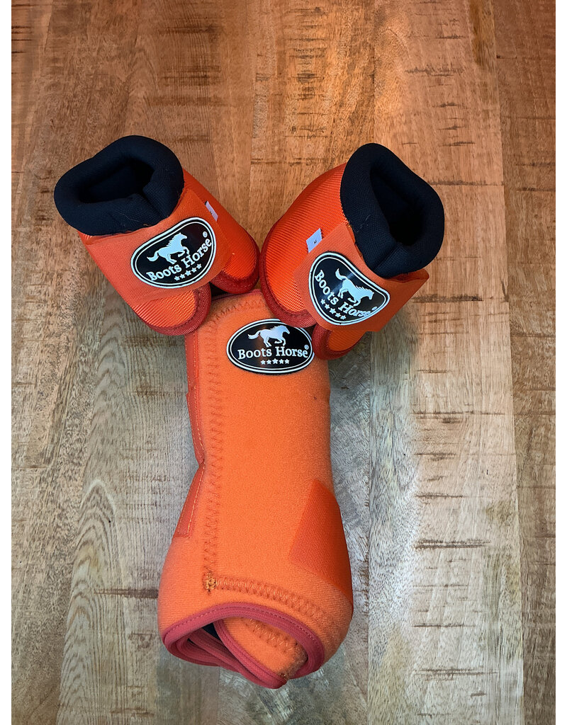Bootshorse Beenbeschermer Set Front+Belboots Orange Size M