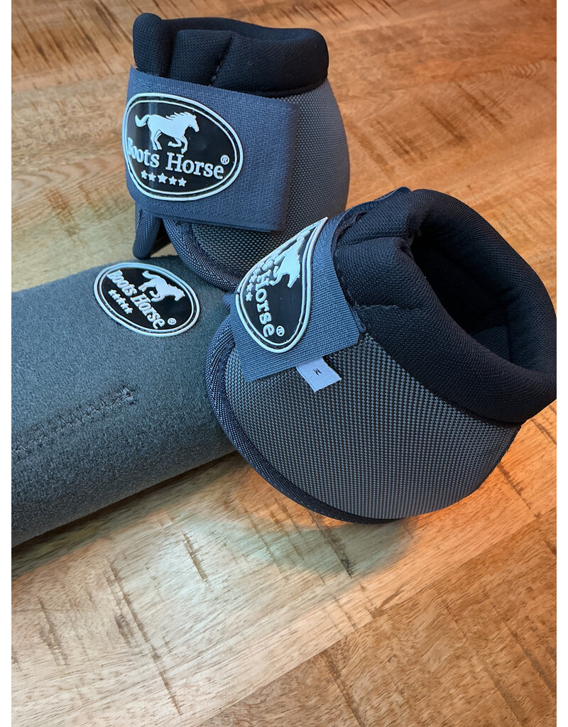 Bootshorse Beenbeschermer Set Front+Belboots Dark Grey Size M
