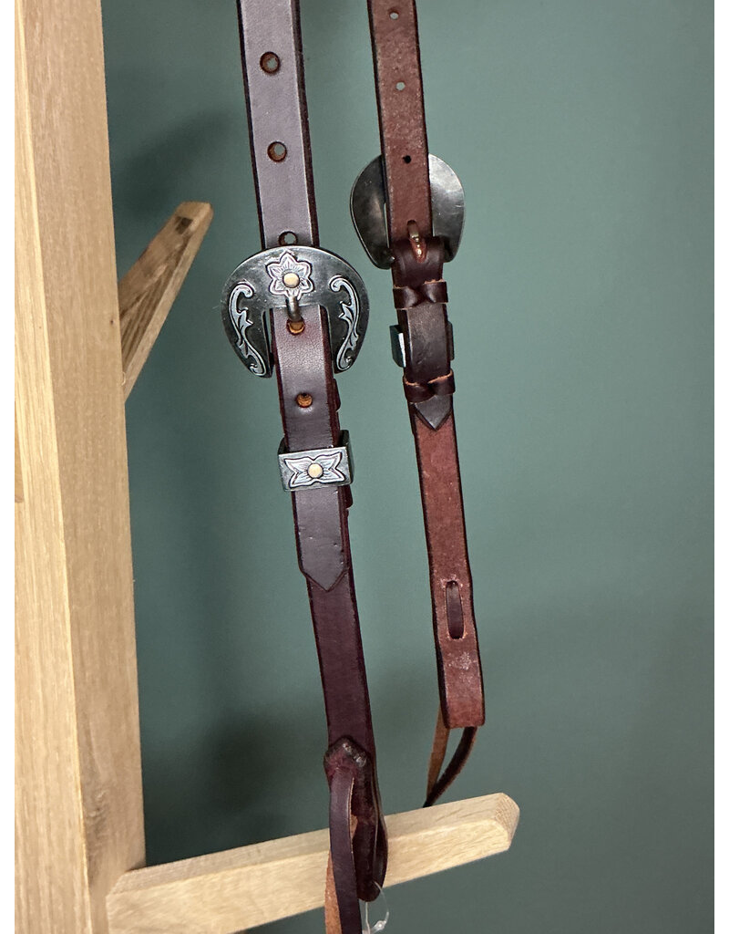 Bootshorse one ear headstall chocolate flower concho