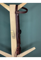 Bootshorse one ear headstall basic bull head concho cocolate