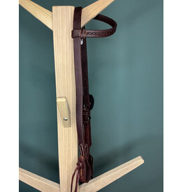 Bootshorse one ear headstall basic bull head concho cocolate