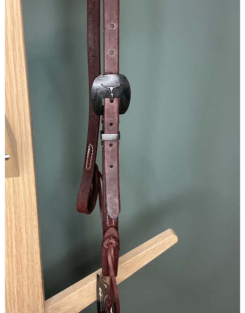 Bootshorse one ear headstall basic bull head concho cocolate