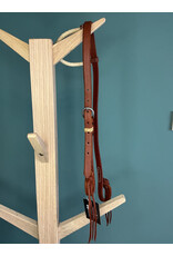 Bootshorse one ear headstall basic rawhide medium brown