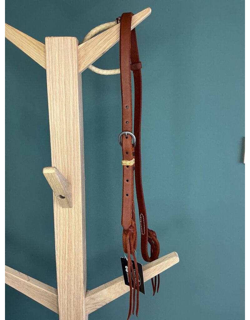 Bootshorse one ear headstall basic rawhide medium brown