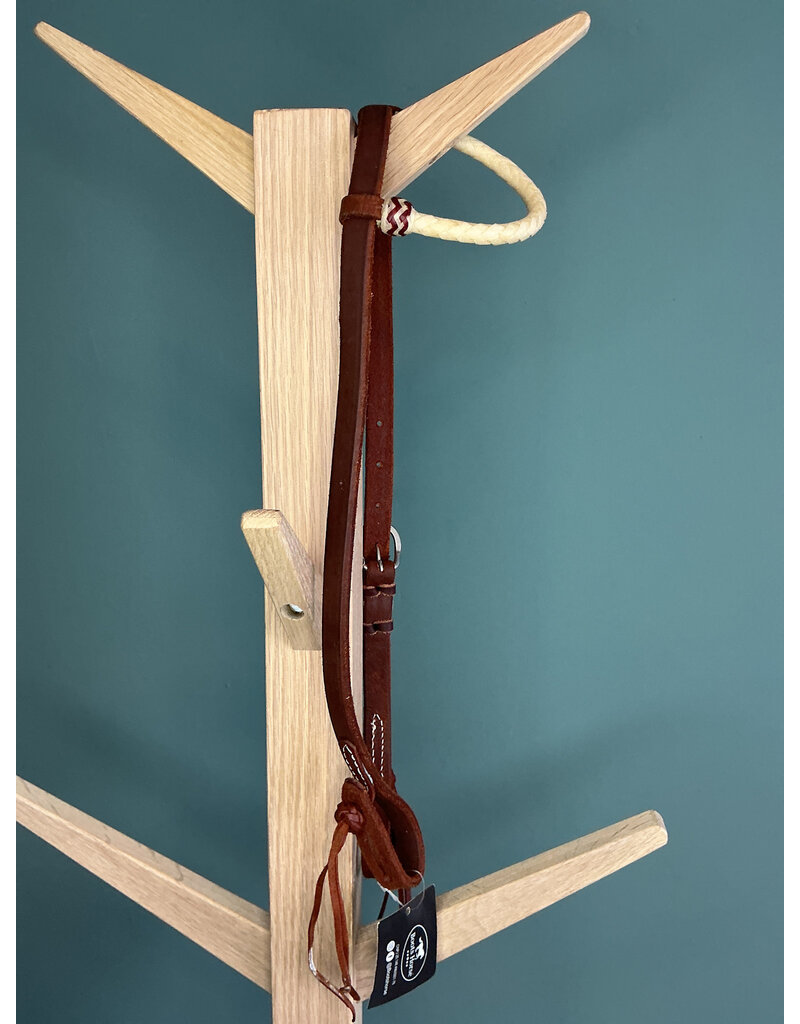 Bootshorse one ear haedstall basic rawhide dark brown