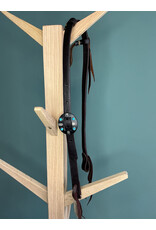 Bootshorse one ear headstall black with rope ear indian concho