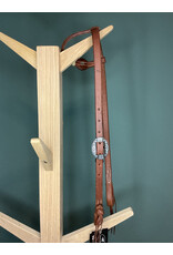 Bootshorse One eqr headstall rawhide flower concho medium brown