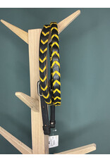 Bootshorse Barrel reins  black leather braided yellow