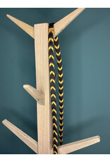 Bootshorse Leather barrel reins chocolate/gold braided