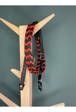 Bootshorse Leather barrel reins chocolat/red braided