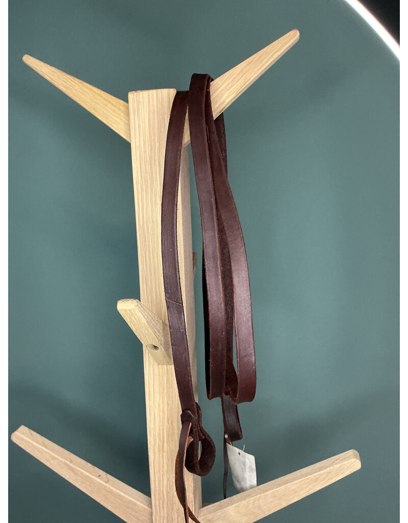 Bootshorse Leather roping reins dark brown
