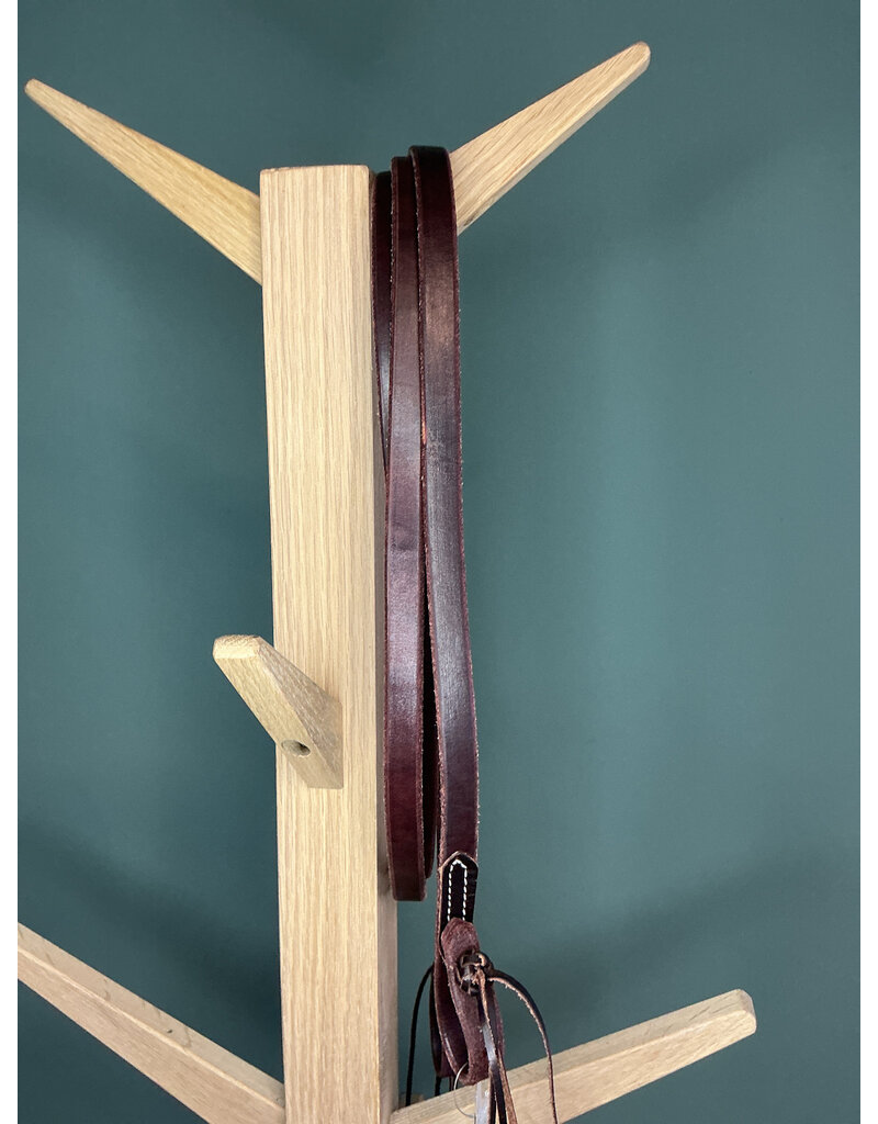 Bootshorse Leather closed roping reins dark brown