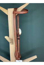 Bootshorse one ear headstall stithed and roping concho medium brown
