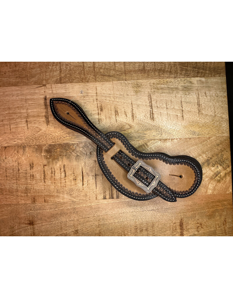 Twisted C Spurr straps medium brown size man