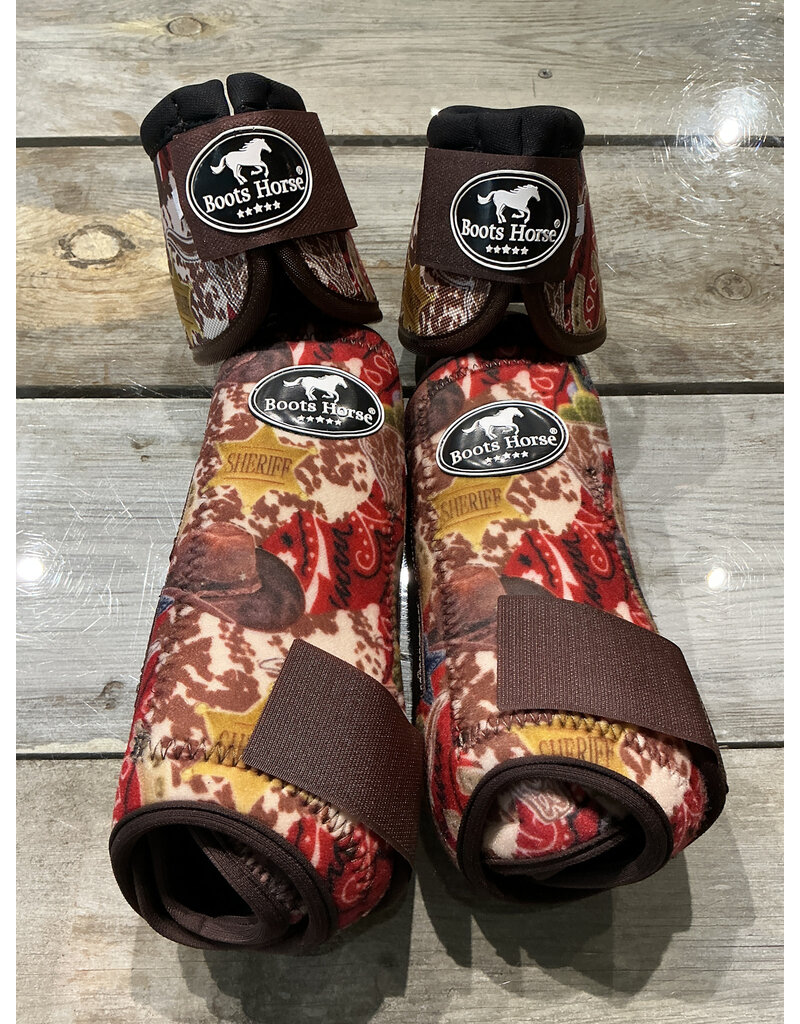 Bootshorse Getten Front & Back Plus bellboots Sheriff Print