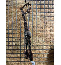 Bootshorse One Ear Headstall Flower Concho Bronze Studs