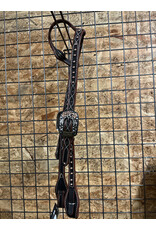 Bootshorse One Ear Headstall Flower Concho Bronze Studs
