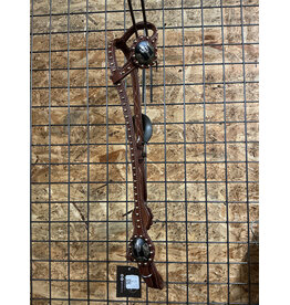 Bootshorse One Ear Headstall Cactus Concho Dark Brown