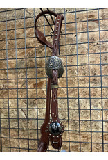 Bootshorse One Ear Headstall Cactus Concho Dark Brown