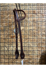 Bootshorse One Ear Headstall Roping Concho Dark Brown