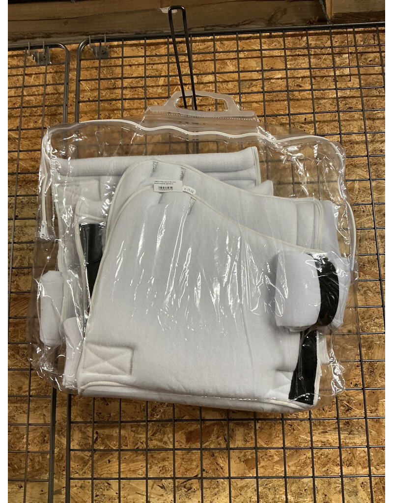 Bootshorse Stable Wraps White Size Medium Colour White