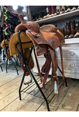 Tomahawk Reining Saddle Tomahawk 15 Inch Full Quarter Tooled