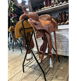 Tomahawk Reining Saddle Tomahawk 15 Inch Full Quarter Tooled