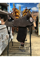 Bootshorse Barrel Saddle BootsHorse Light Weight 15 Inch Full Quarter Chocolat Colour