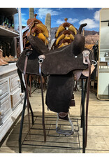 Tomahawk Barrel Saddle Tomahawk Light Weight 13,5 Inch Full Quarter Chocolate colour with Straps Neoprene inlay