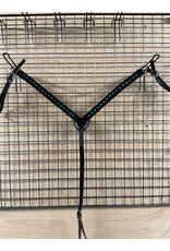 Tomahawk Borstriem Tomahawk Neoprene Black With Teal Stitches