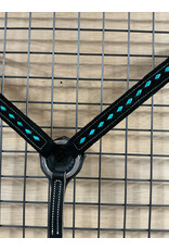 Tomahawk Borstriem Tomahawk Neoprene Black With Teal Stitches