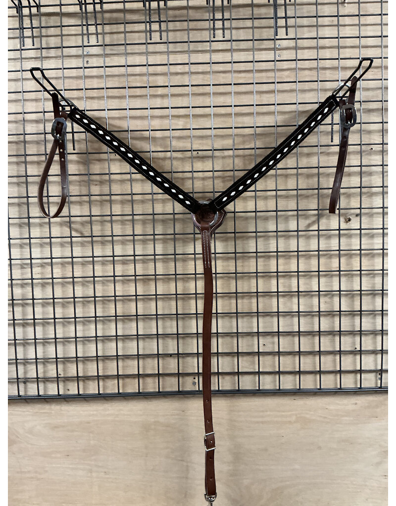 Tomahawk Borstriem Tomahawk Neoprene Dark Brown with White stitches