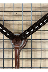 Tomahawk Borstriem Tomahawk Neoprene Dark Brown with White stitches